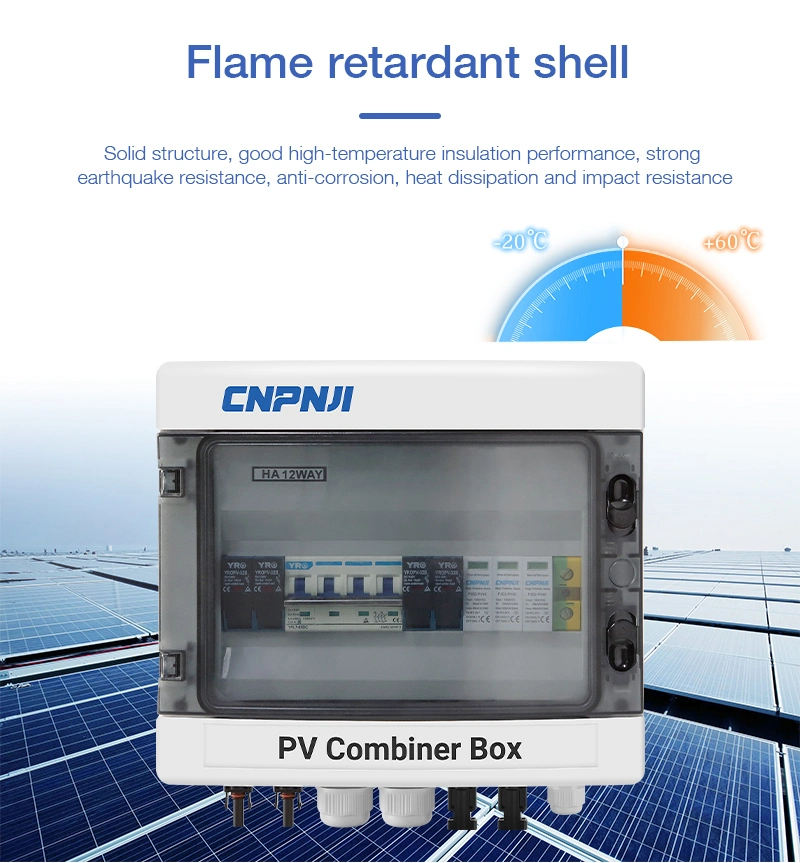 DC Solar Combiner Box 1-32 Strings PV Combiner Box for Solar Panel