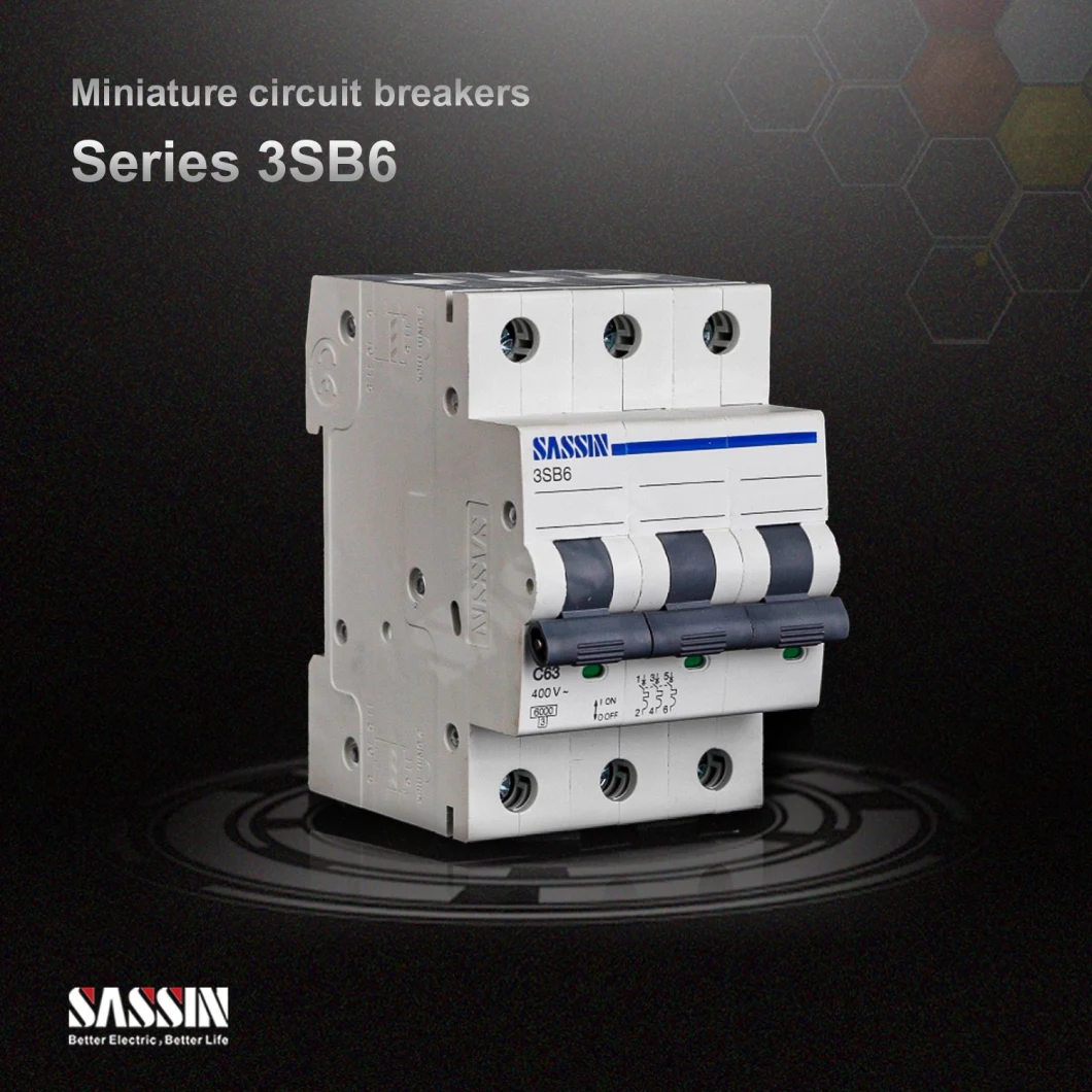 3sb71z-63 2p 63A Automatic Motor Protection Circuit Breaker MCB for DC Applications