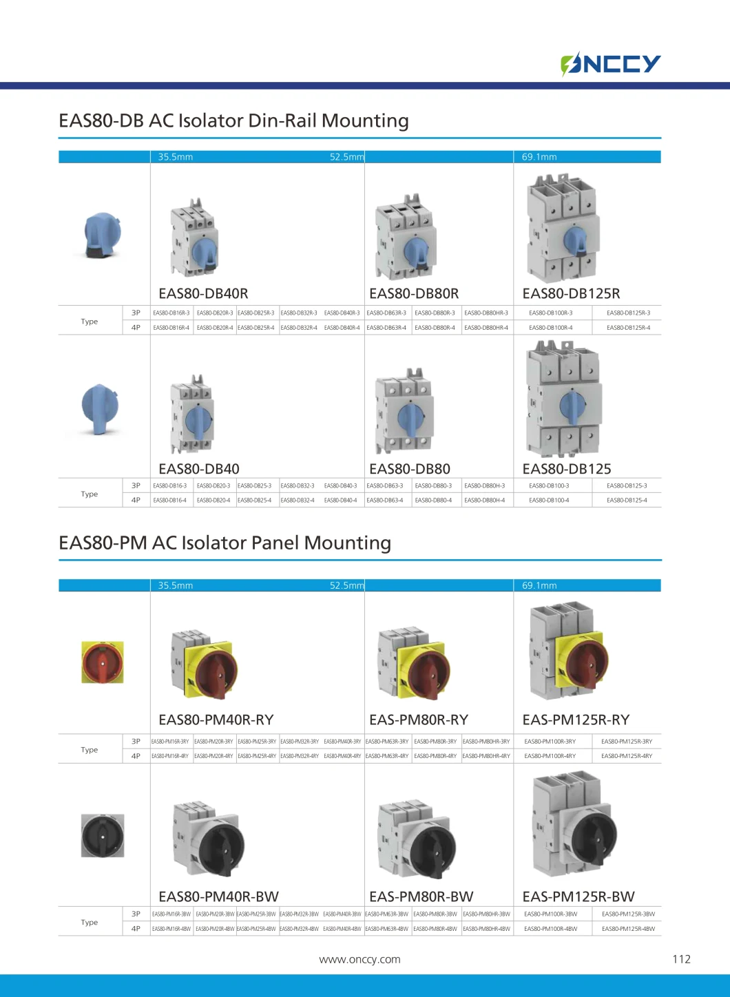 AC 500V 35A Isolation Switch EV Charger Using Switch Inverter Using Isolator